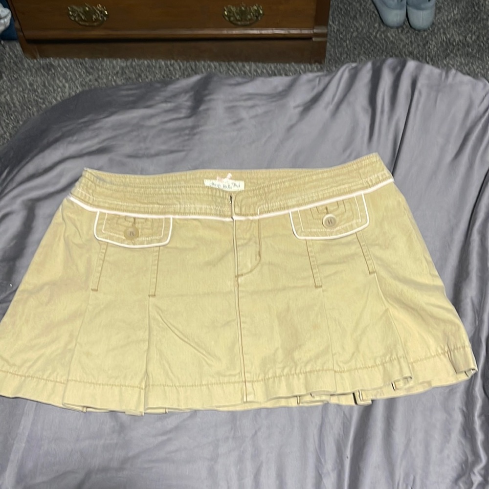 Abercrombie & Fitch khaki mini skirt
